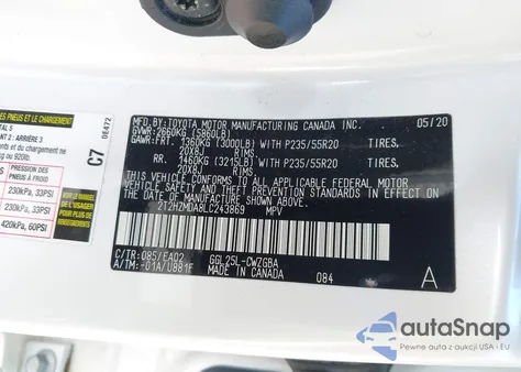 2020 Lexus Rx 350 from USA, damaged, VIN 2T2HZMDA8LC243869